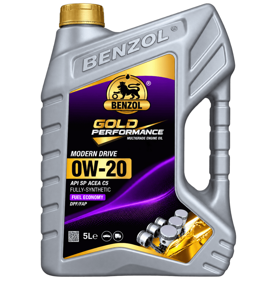 0W20 BENZOL GOLD PERFORMANCE API SP FULLY SYNTHETIC (Case of 4 Jugs, 20L) - Toee Tire