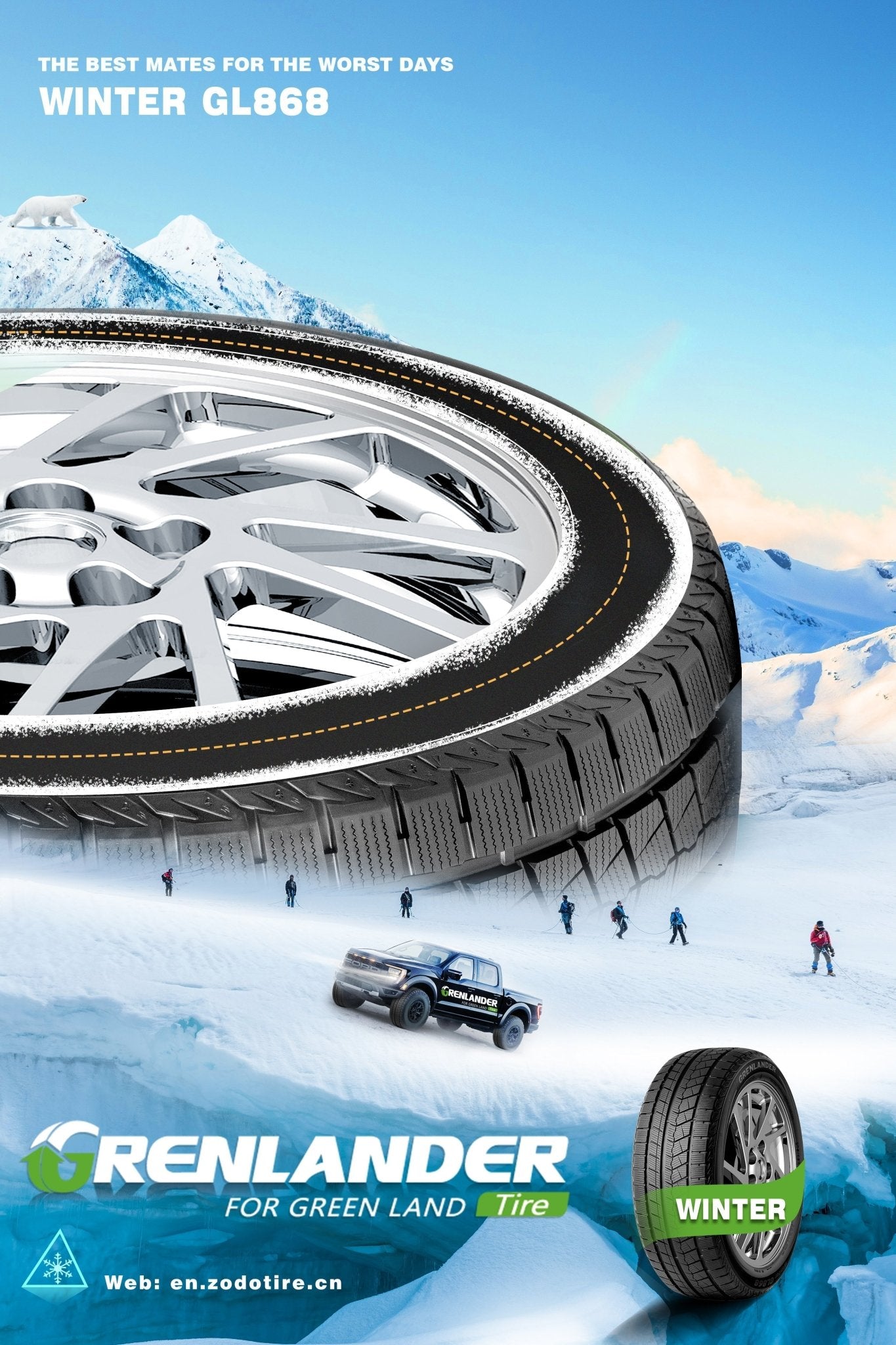 205/50R17 GRENLANDER GL868 WINTER - Toee Tire