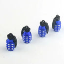 4pcs Aluminum Car Tire Valve Cap Grenade Alloy Tyre Valve Stem Cover Air Dust Cap Tire Valve Truck Bike Wheel Rim - Toee Tire