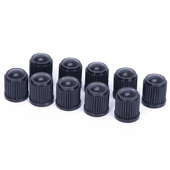50 x Black Plastic Car Truck Auto Wheels Tire Valve Stem Cap Lid Air Dust Cover - Toee Tire