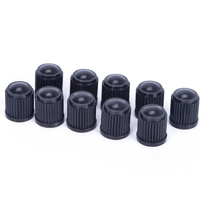 50 x Black Plastic Car Truck Auto Wheels Tire Valve Stem Cap Lid Air Dust Cover - Toee Tire