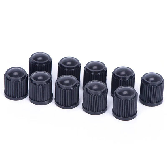 50 x Black Plastic Car Truck Auto Wheels Tire Valve Stem Cap Lid Air Dust Cover - Toee Tire