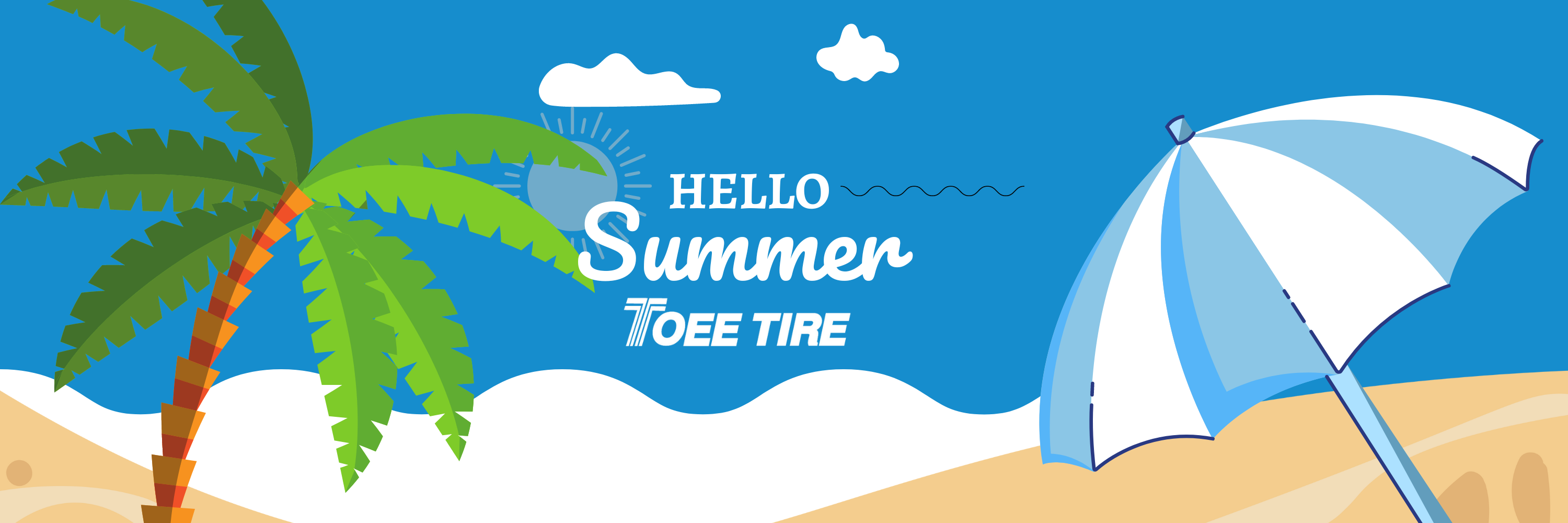 Hello summer poster 1500 x 500 px