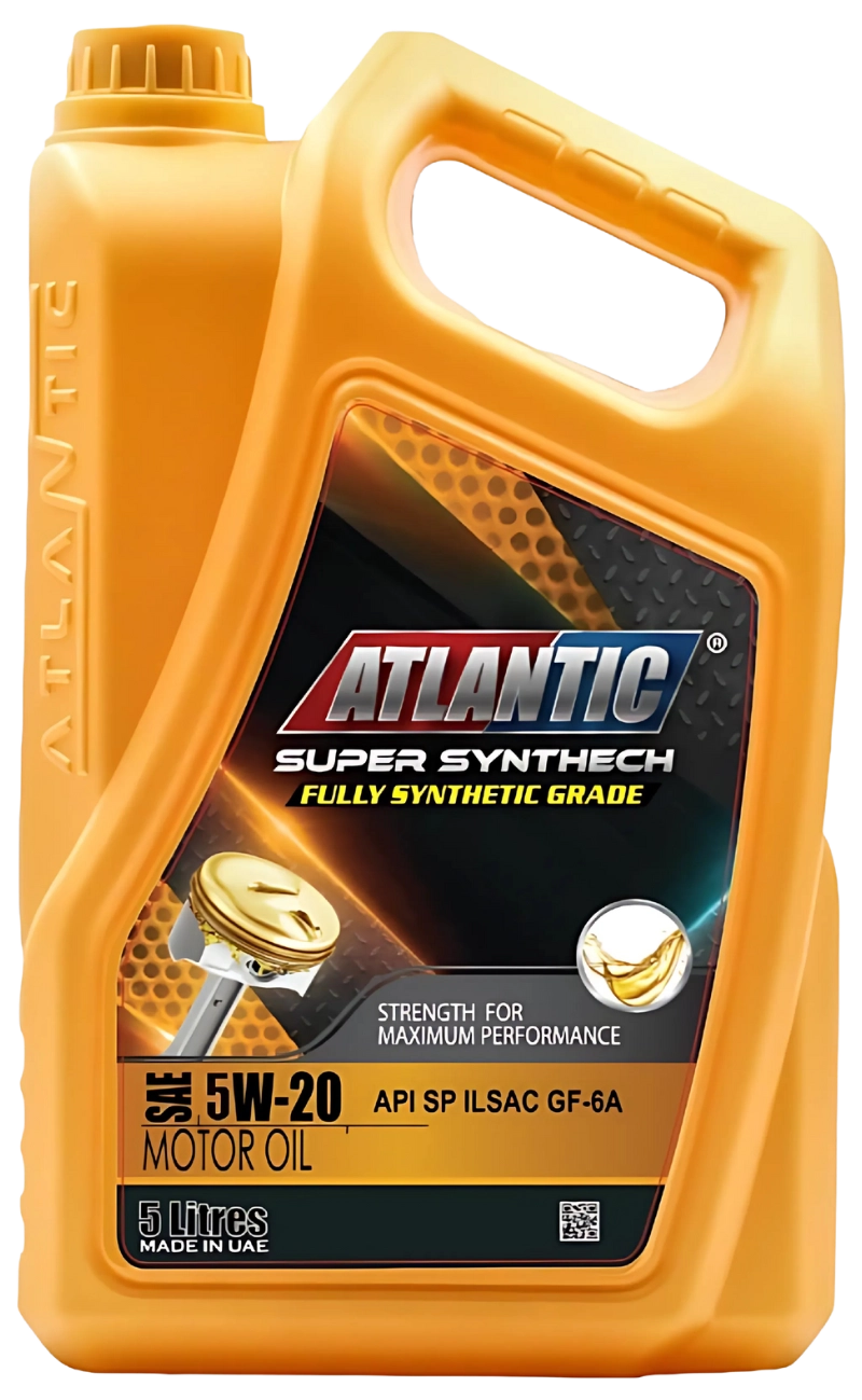 SAE 5W20 API SP - Atlantic Super Synthech Engine Oil (Case of 4 Jugs, 20L)