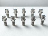 Lug Bolts M14 x 1.25 - Silver Wheel Locking Bolts 10 PCS - Toee Tire