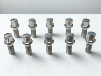 Lug Bolts M14 x 1.25 - Silver Wheel Locking Bolts 10 PCS - Toee Tire