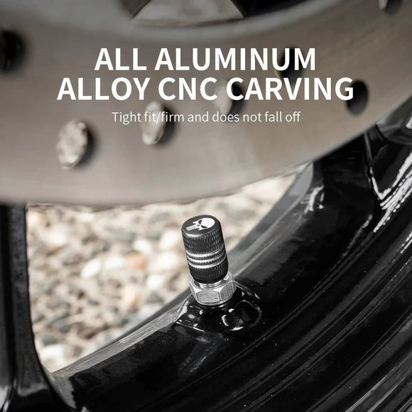 Motorcycle Wheel Tyre Valve Cover Aluminum Alloy NMAX 125 Accessories for Yamaha N MAX 155 MAX125 N - MAX 2017 2019 2021 2024 - Toee Tire
