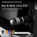 Motorcycle Wheel Tyre Valve Cover Aluminum Alloy NMAX 125 Accessories for Yamaha N MAX 155 MAX125 N - MAX 2017 2019 2021 2024 - Toee Tire