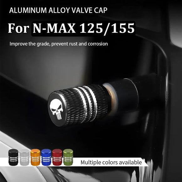 Motorcycle Wheel Tyre Valve Cover Aluminum Alloy NMAX 125 Accessories for Yamaha N MAX 155 MAX125 N - MAX 2017 2019 2021 2024 - Toee Tire