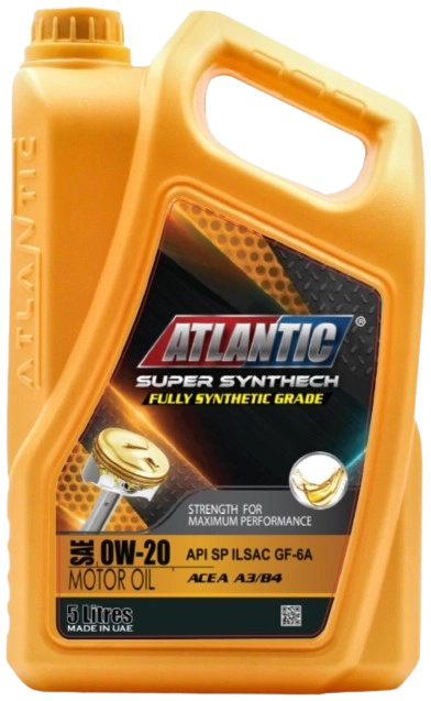 SAE 0W20 API SP - Atlantic Super Synthech Engine Oil (Case of 4 Jugs, 20L) - Toee Tire
