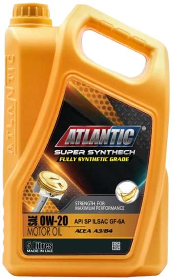 SAE 0W20 API SP - Atlantic Super Synthech Engine Oil (Case of 4 Jugs, 20L) - Toee Tire
