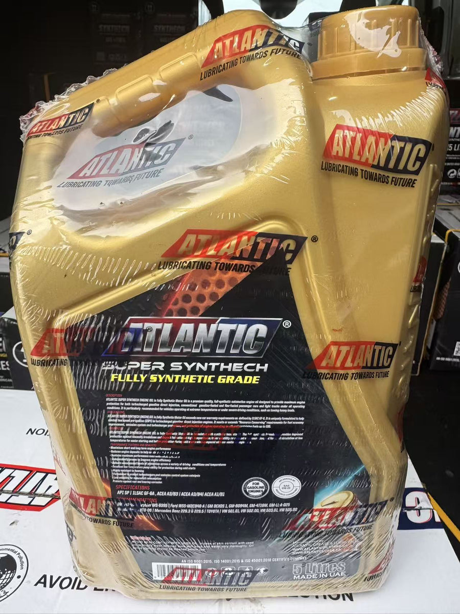 SAE 0W20 API SP - Atlantic Super Synthech Engine Oil (Case of 4 Jugs, 20L) - Toee Tire