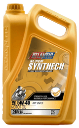 SAE 5W40 API SN/CF - Atlantic Super Synthech Engine Oil (Case of 4 Jugs, 20L) - Toee Tire