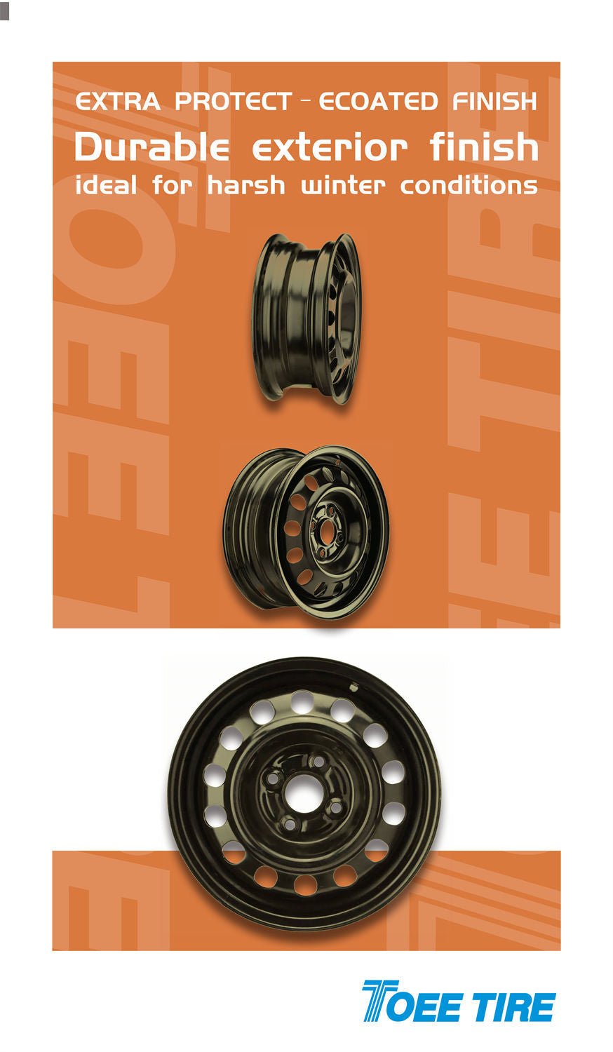 STEEL RIM X40862 14 INCH 4X100 - Toee Tire