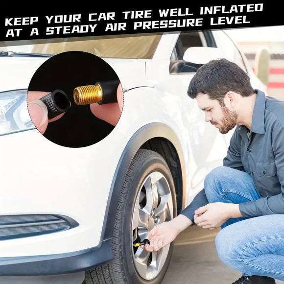 Toeetire 100 PCS TR413 Rubber Snap - in Tire Valve Stems Sturdy Replacement Tyre Valves Stems for 0.453" Tubeless Rim Holes on Cars, Go - Karts, Trucks, Lawn mowers, Trailers - Toee Tire