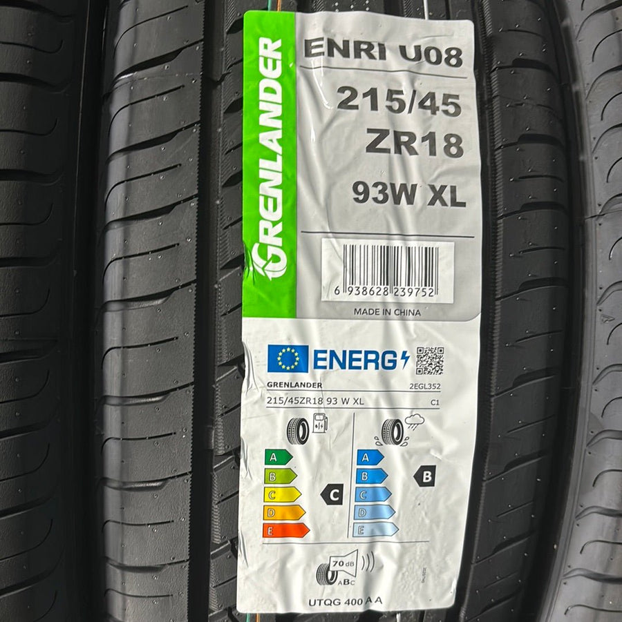 215/45R18 GRENLANDER ENRI U08 UHP PASSENGER - Toee Tire