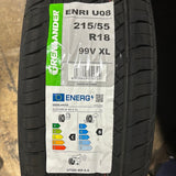 215/55R18 GRENLANDER ENRI U08 UHP PASSENGER - Toee Tire