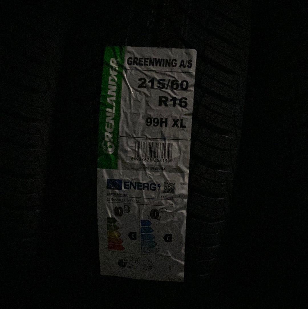 215/60R16 GRENLANDER GREENWING A/S ALL WEATHER - Toee Tire