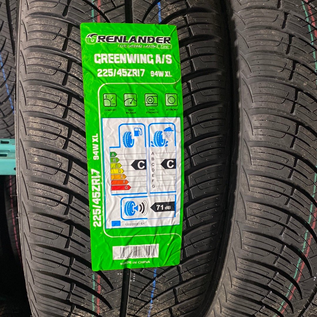 225/45R17 GRENLANDER GREENWING A/S ALL WEATHER - Toee Tire