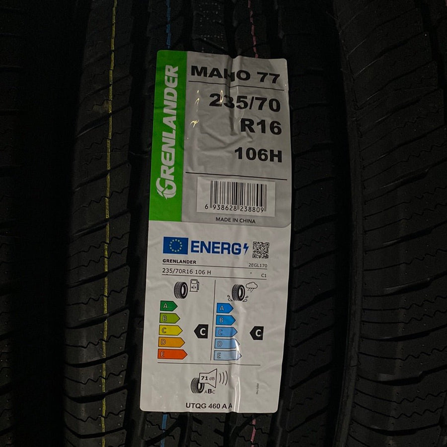 235/70R16 GRENLANDER MAHO 77 H/T PASSENGER - Toee Tire