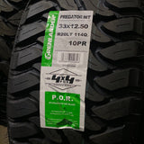 33X12.50R20 GRENLANDER PREDATOR M/T LIGHT TRUCK - Toee Tire