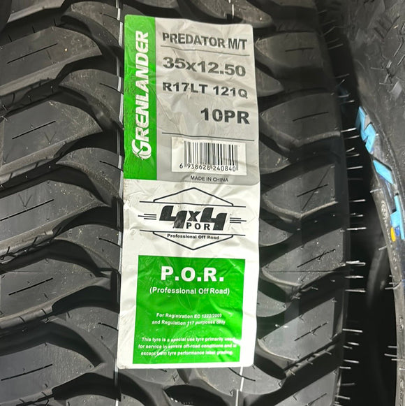 35X12.50R17 GRENLANDER PREDATOR M/T LIGHT TRUCK - Toee Tire